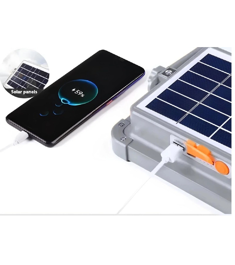 Cata 200W Solar Şarjlı Portatif Taşınabilir Led Projektör Aydınlatma