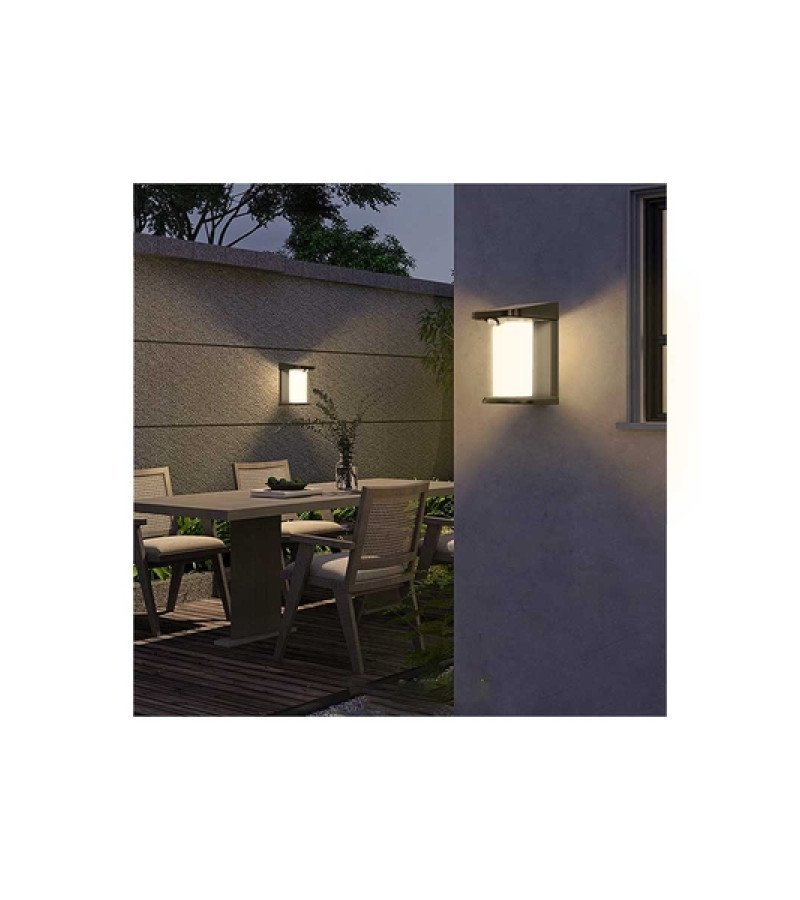 ACK Siyah Solar Duvar Apliği