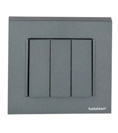 Mutlusan Anahtar Priz Grubu 3 lü Kamitatör