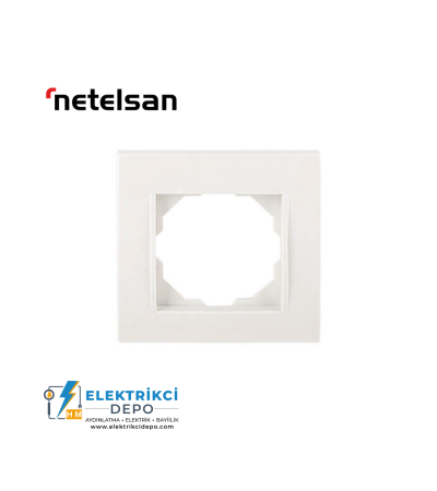 Netelsan Byobu Beyaz Tekli Çerçeve